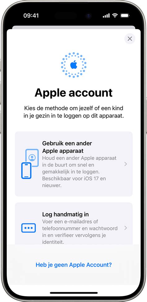 apple inloggen.